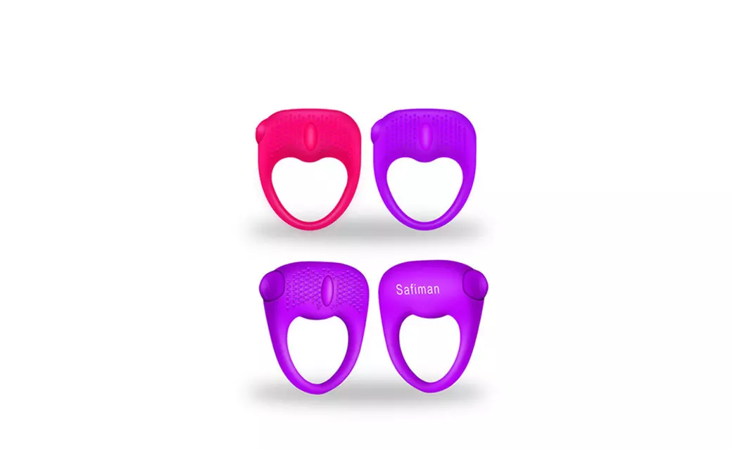 Safiman Delay Rings Silicone Vibrating Penis Ring - Second Medium