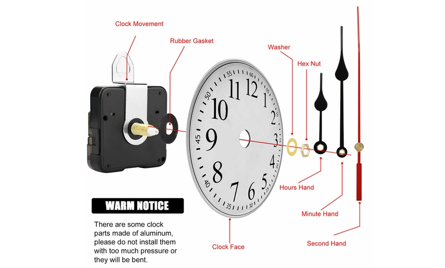 Up To 69% Off on DIY Clock Movement Mechanism ... | Groupon Goods