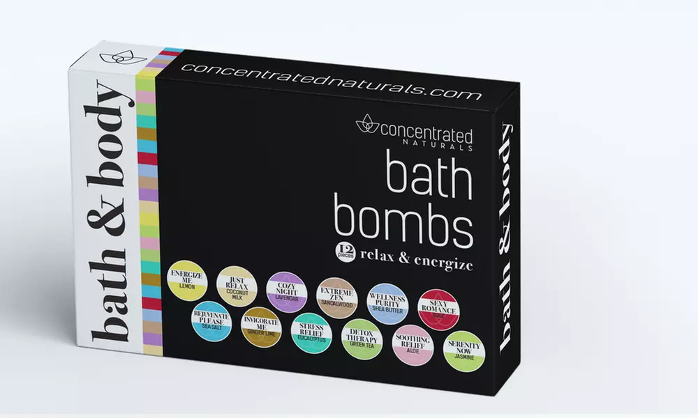 Concentrated Naturals Bath Bomb Gift Set (6-, or 12-Piece) - Primary Image