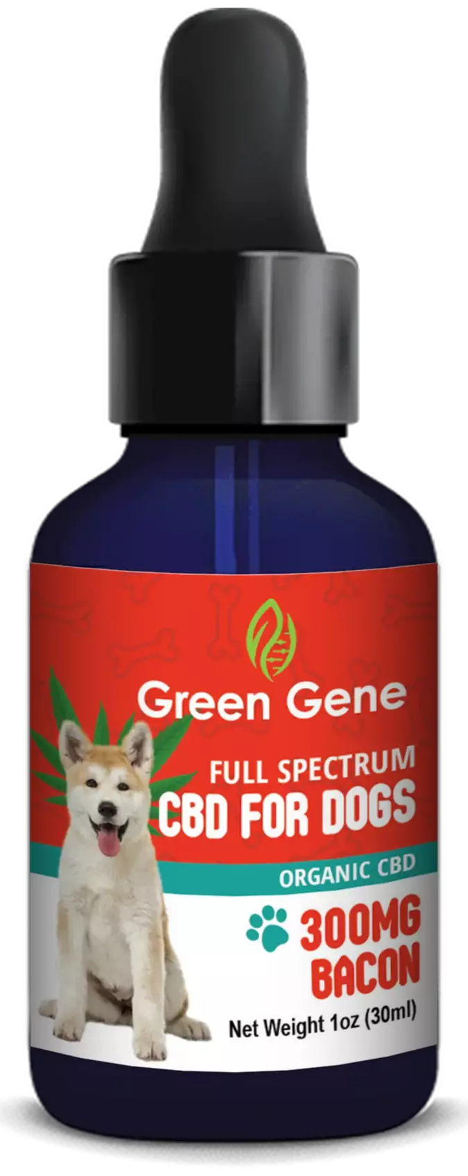 Full Spectrum CBD Oil Dog for Canine Happiness 300MG-600MG by Green Gene