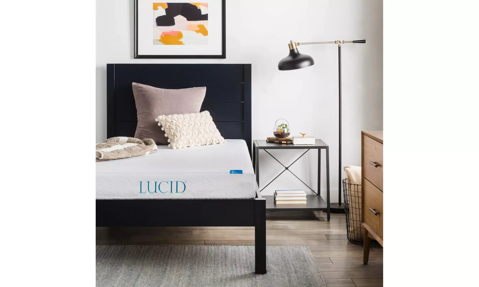 Lucid 6 Inch Dual Layered Firm Memory Foam Mattress - Primary Image