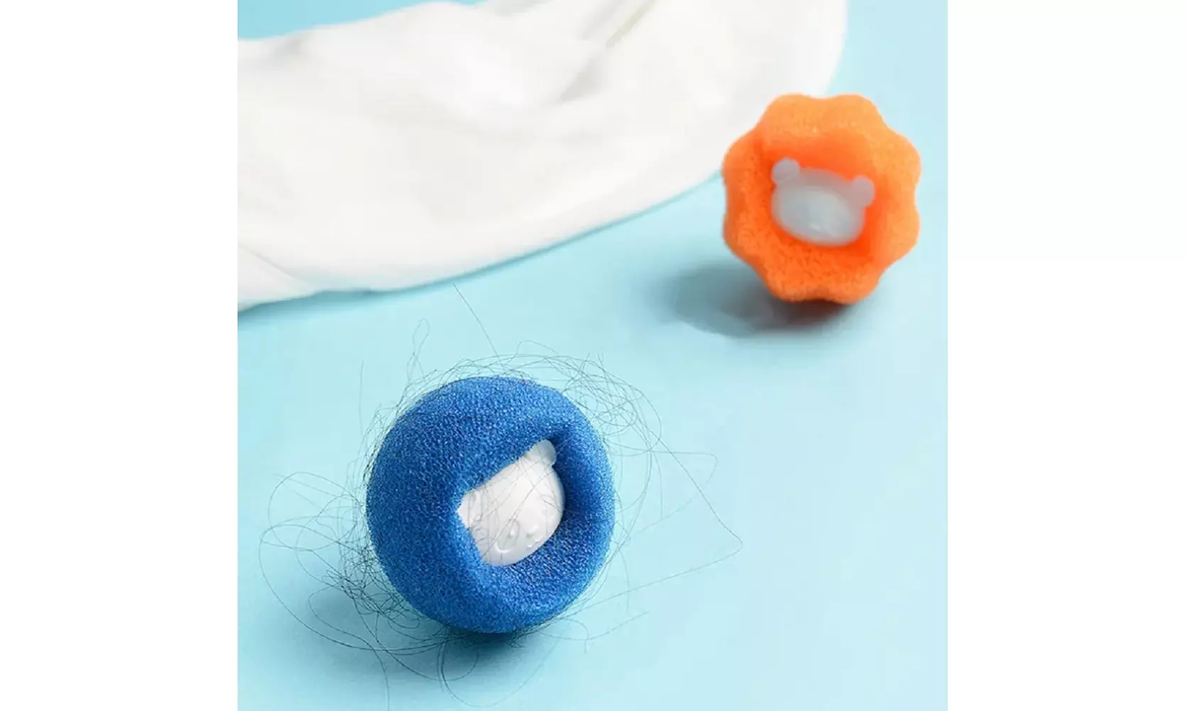 8 Ps Pet Hair Remover Ball-Reusable Laundry Sponge Dryer Anti-Winding Adsorption
