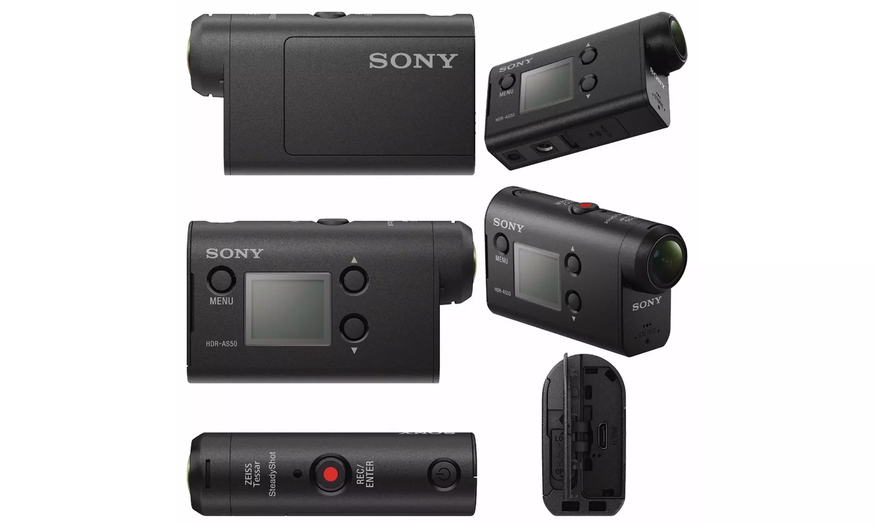 Sony HDR-AS50/B Full HD 1080p Action Cam,32GB MicroSD Card,Battery Pack Bundle - Second Medium