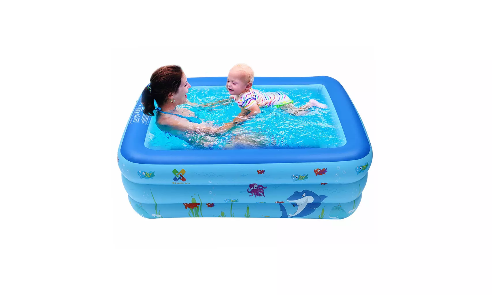 Large Inflatable Swimming Pool Water Play Fun 59 Inch For Two Child - Primary Image