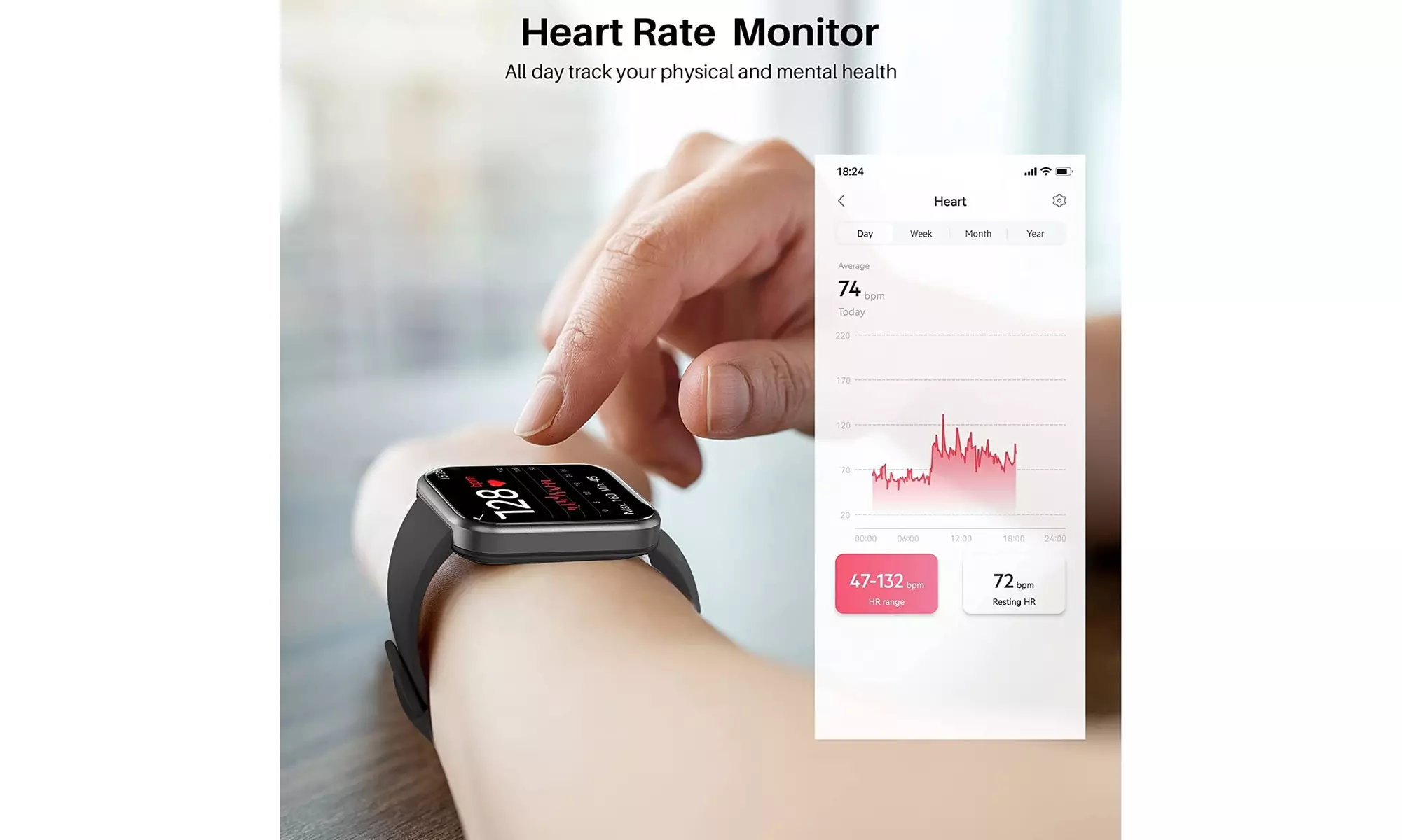 Smart Watch Alexa Built-in Fitness Tracker Heart Rate and Blood Oxygen Monitor - Second Medium