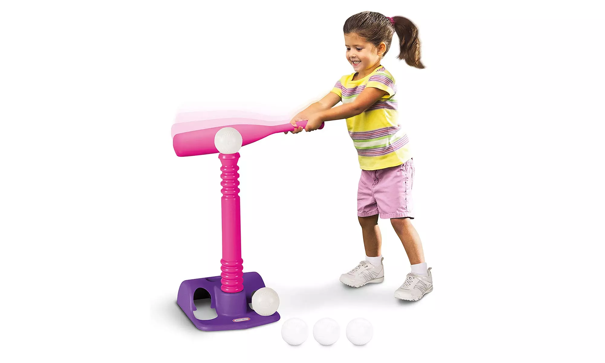 Little Tikes T-Ball Set (Pink) w/5 Balls - Primary Image