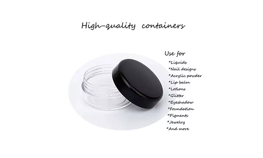 50 Pieces 5 Grams Cosmetic Empty Sample Small Containers Jar Makeup Lip Balm 5ml - Second Medium