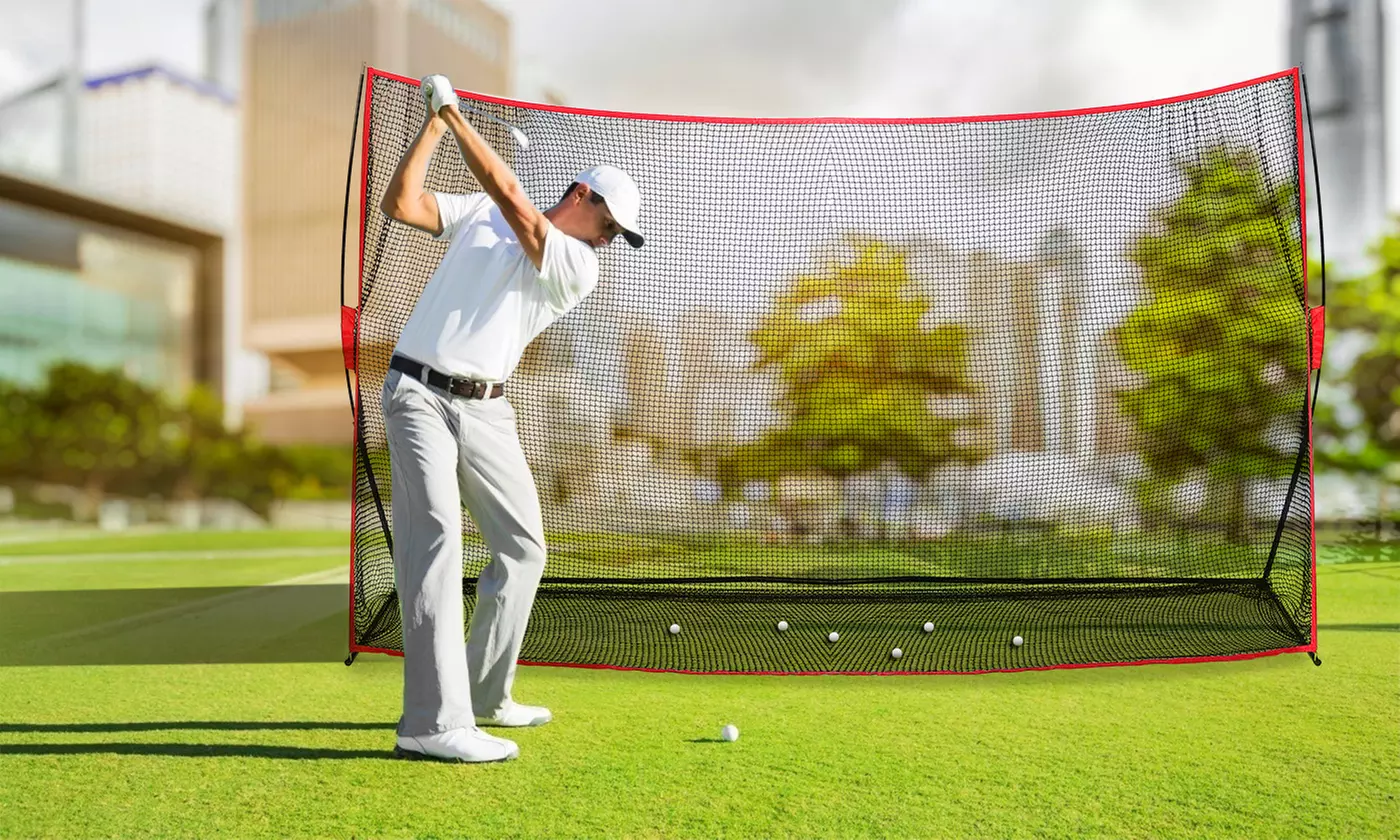 Lakeforest 11'x7' Golf Practice Training Net Hitting Cage with Carrying Bag - Primary Image