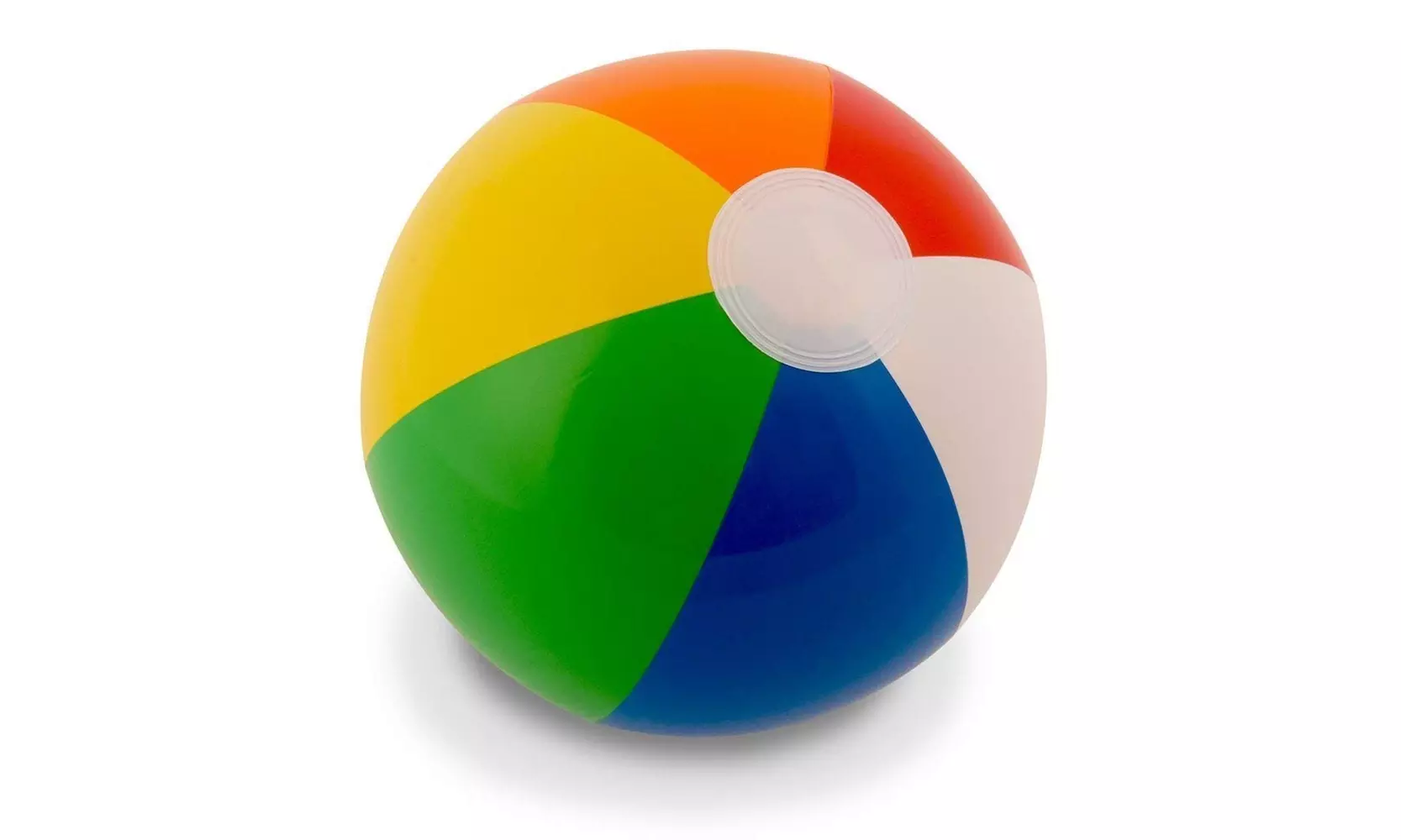 Kangaroo 12" Rainbow Beach Balls (12 Pack); Inflatable 12pc Beach Ball Pool Toys - Primary Image