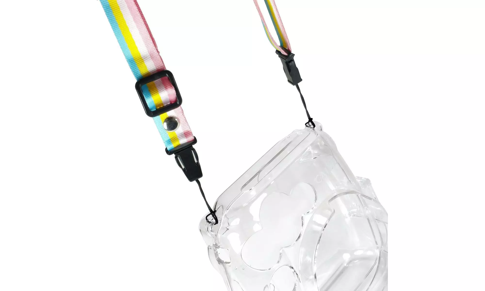 Fujifilm Instax Mini 9 Clear Camera Case W/Rainbow Strap  - Second Medium