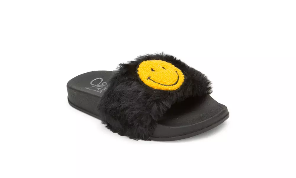 Olivia Miller Girls Emoji Slipper Event - Primary Image