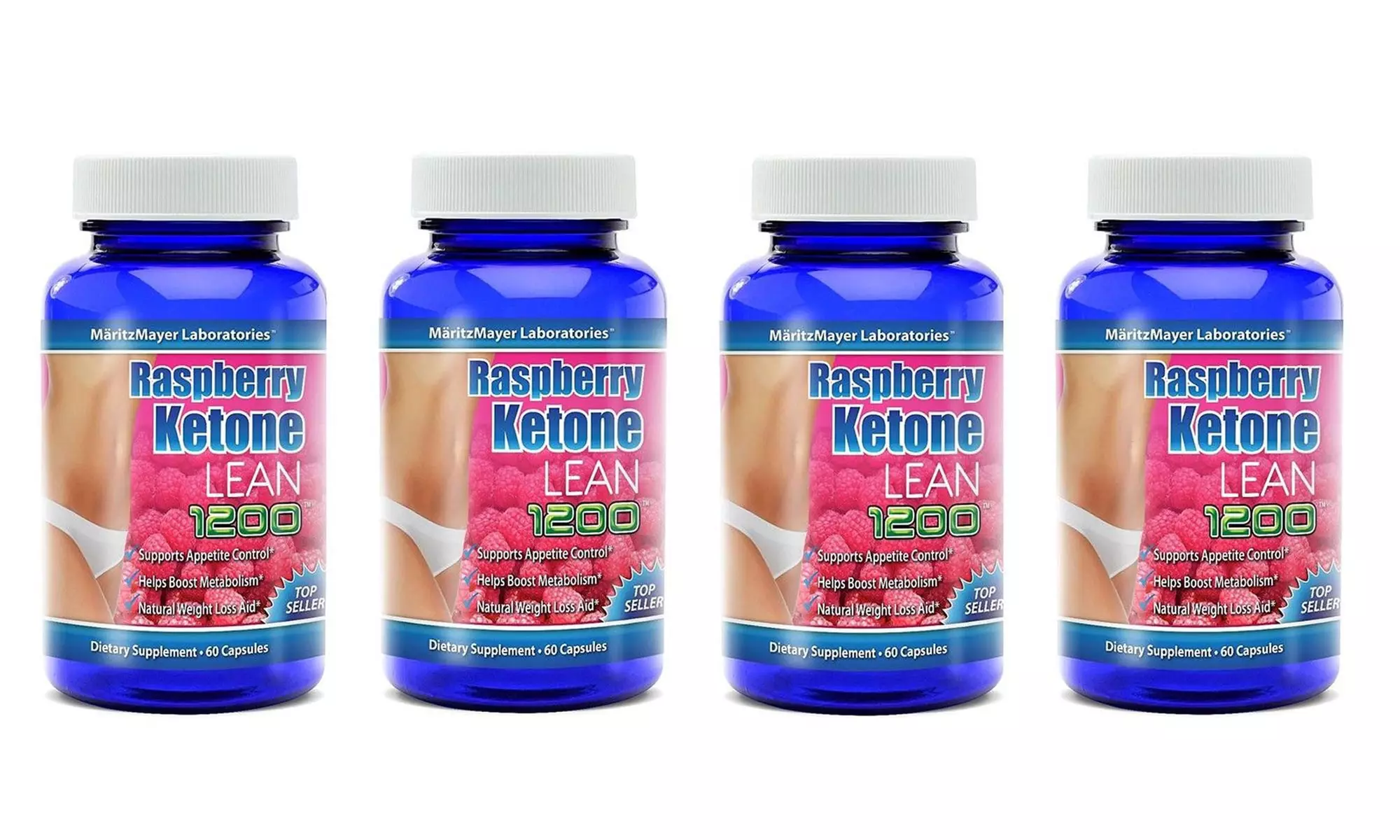Raspberry Ketone Lean Advanced Weight Loss Supplement 60 Cap 4 Bottles - Primary Image
