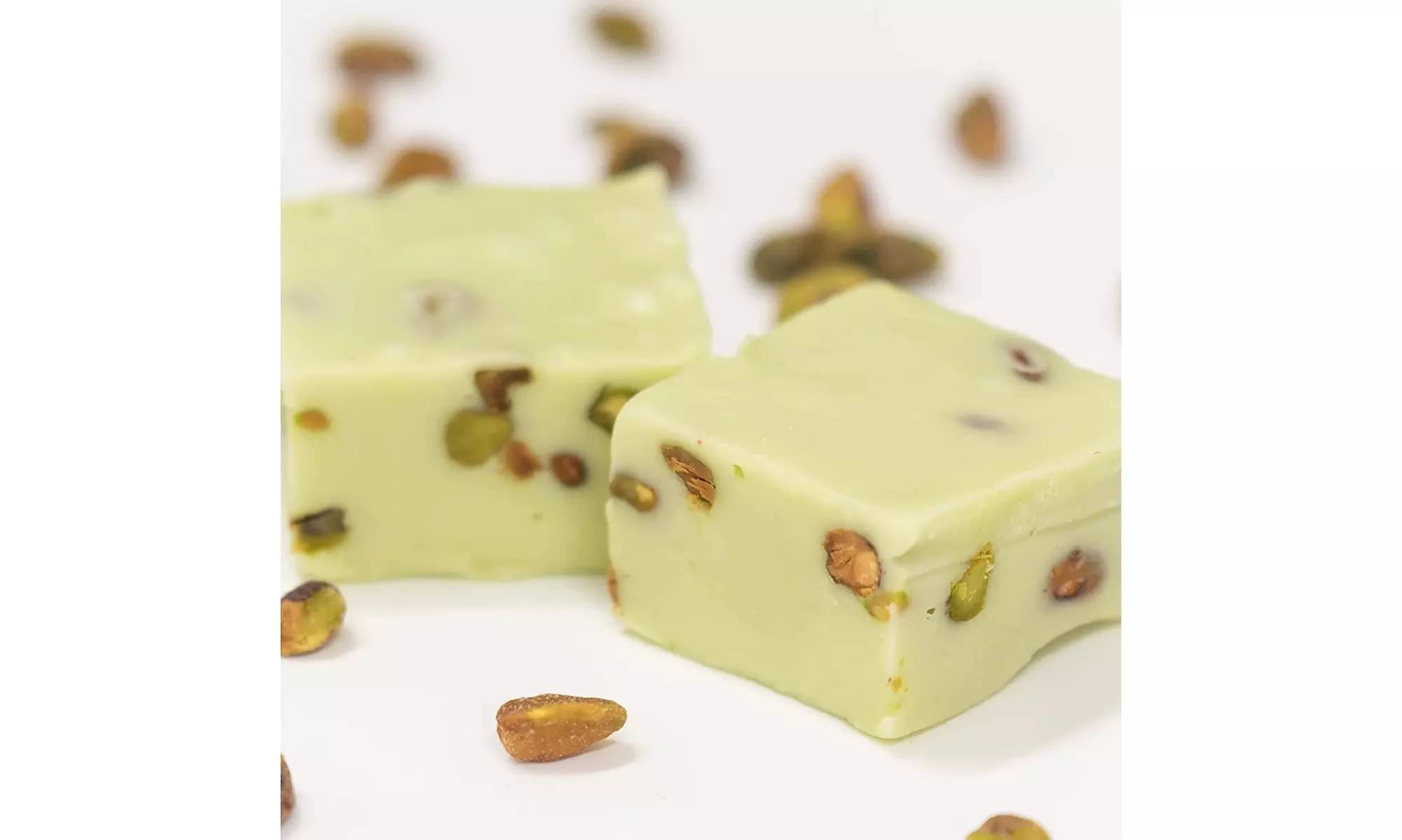 Pistachio Nut Fudge Gift Box & Greeting Card Mothers Fathers Day - Primary Image