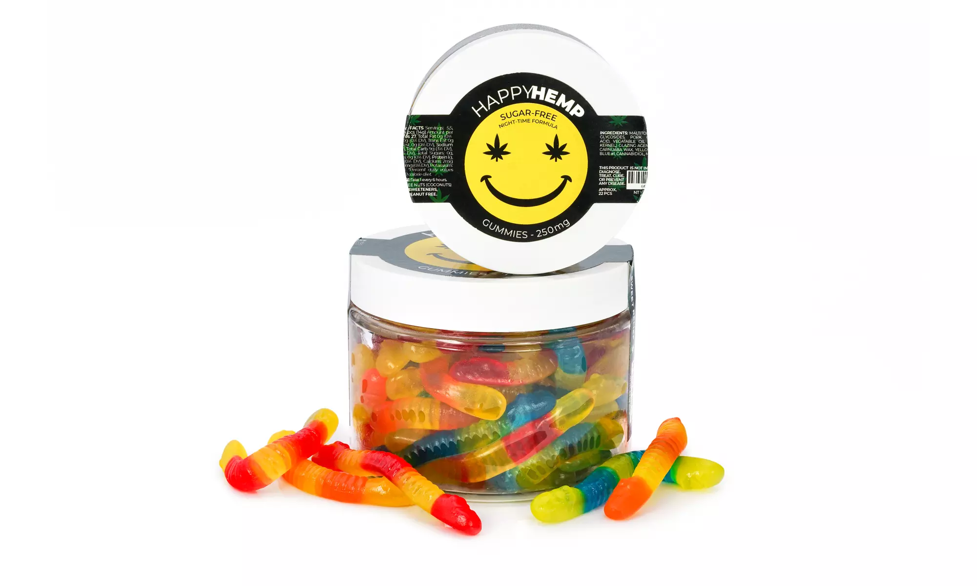 Night-Time Sugar Free CBD Gummies from Happy Hemp - Primary Image
