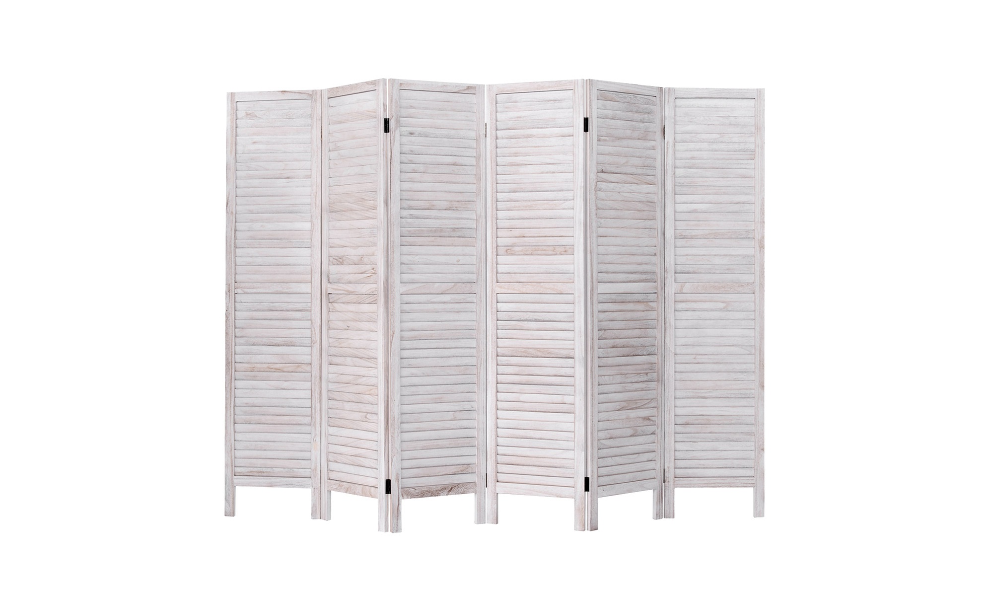 Costway Classic 6 Panel Room Divider -Venetian Wooden Slat Home