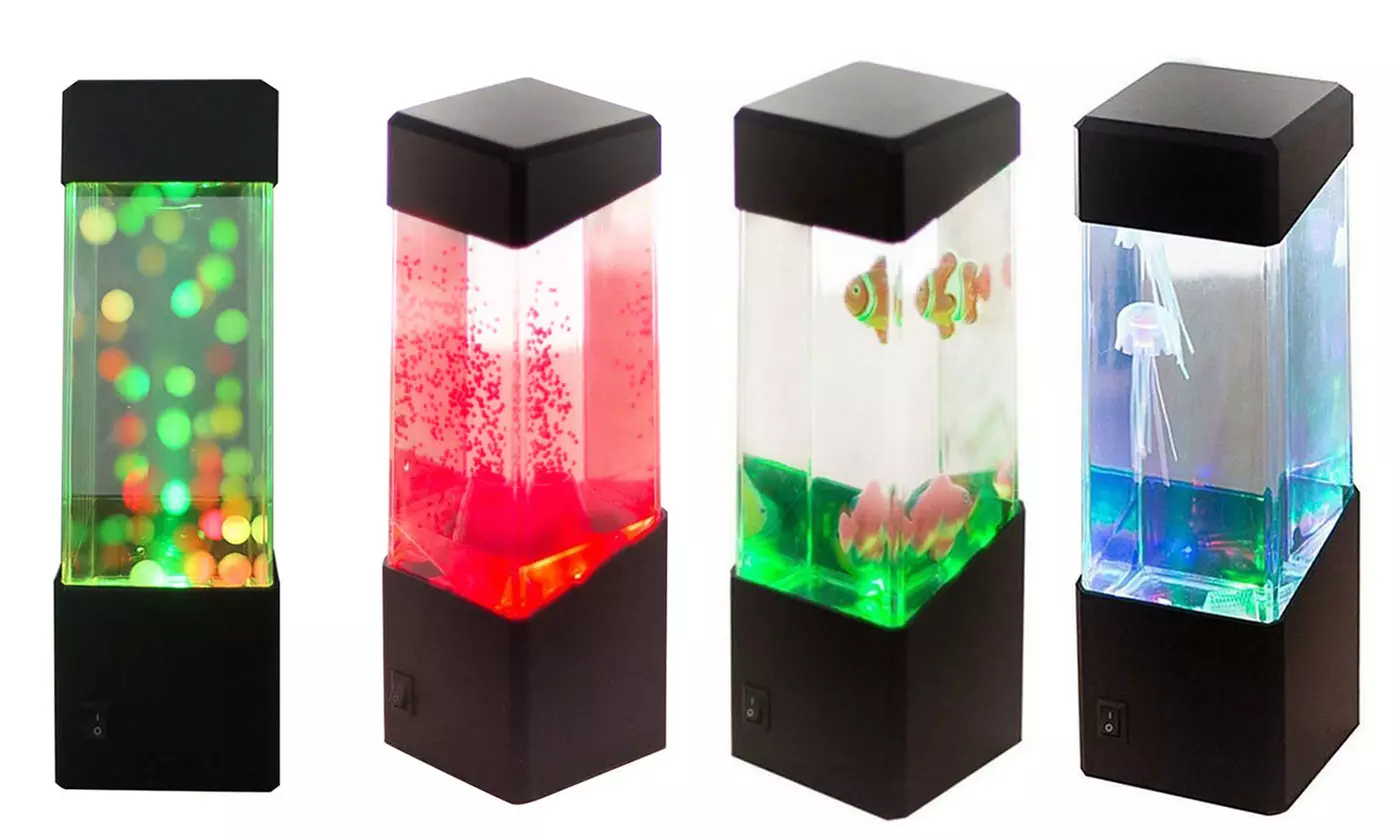 Electric Aquarium Night Light LED Lamp with Color Changing - Primary Image