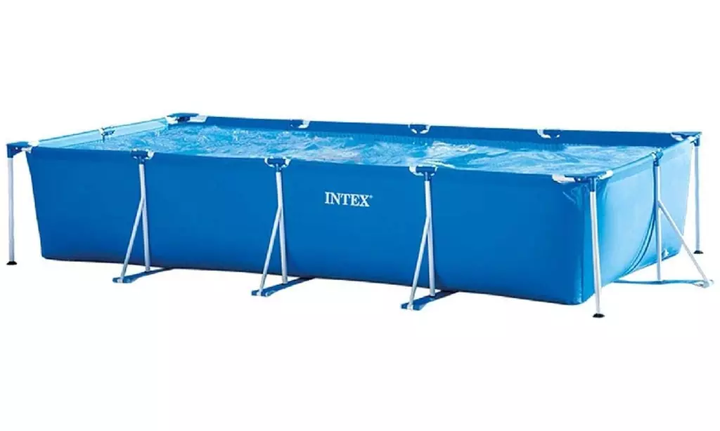 Intex 14.75ft x 33In Rectangular Frame Outdoor Above Ground Swimming Pool - Primary Image