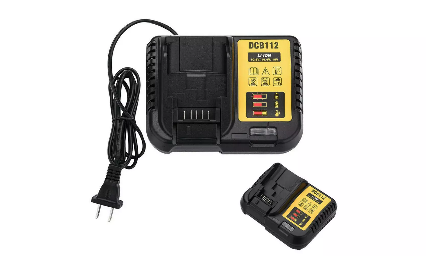 DCB112 12-20V Max Li-Ion Battery Charger for Dewalt DCB203 DCB204 DCB205 DCB100 - Primary Image