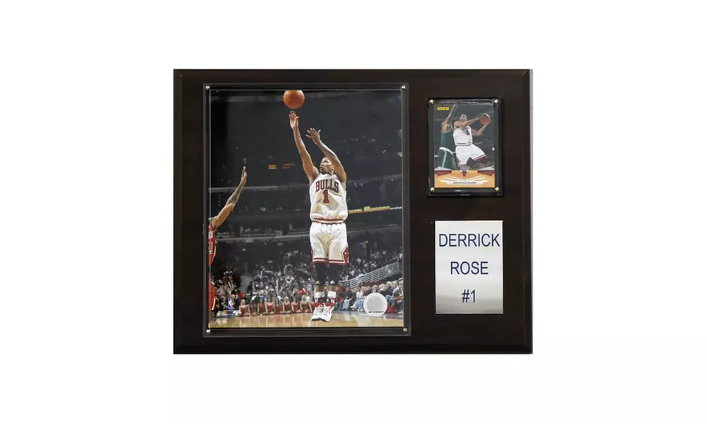 NBA 12"x15" Derrick Rose Chicago Bulls 2010-11 NBA MVP Plaque - Primary Image