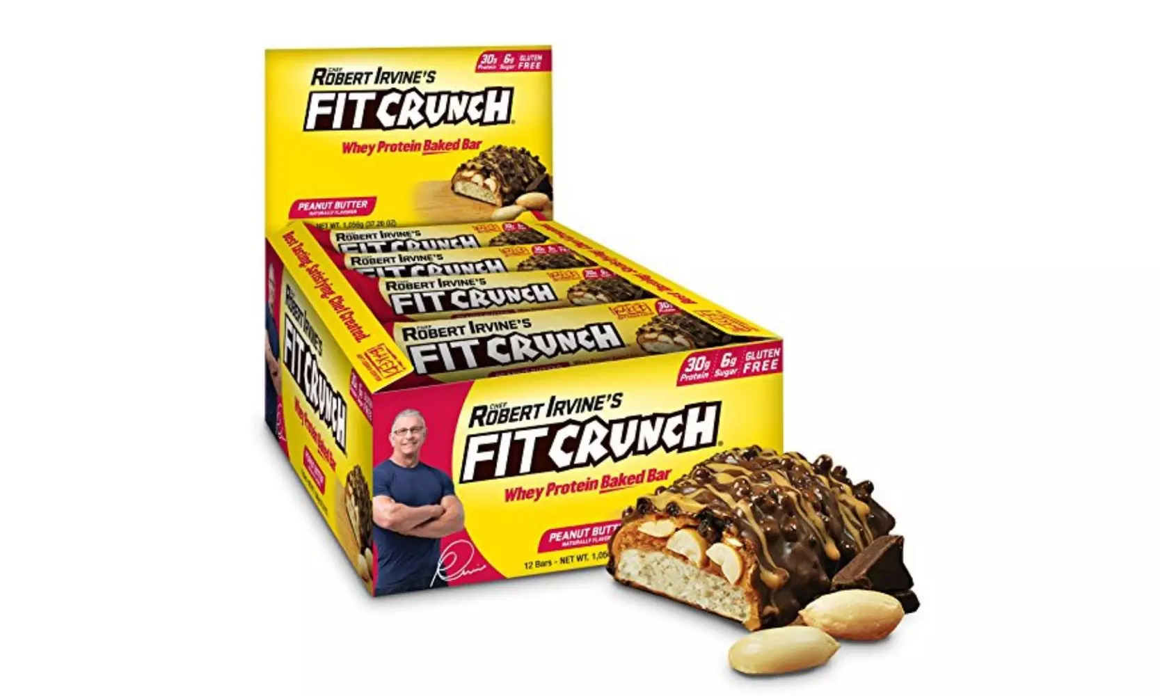 Fit Crunch Bars 8030001 Fit Crunch Bar Peanut Butter - Primary Image