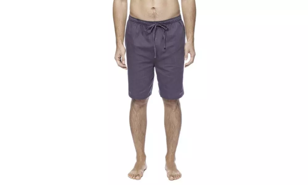Men's 100% Woven Cotton Lounge Shorts - Primary Image