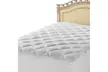 Double Puff Mattress Pad Extra Plush Fleece Down Alternative Fill - Second Medium
