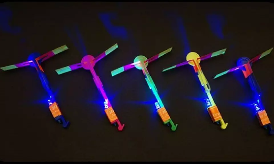Toy LED Sling Copter Arrow Helicopter (5-Pack) - Primary Image