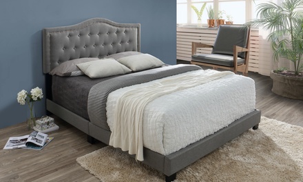 Emerson Fabric Upholstered Bed | Groupon