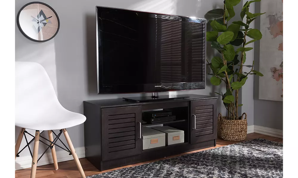 Gianna Wenge Brown TV Stand - Primary Image