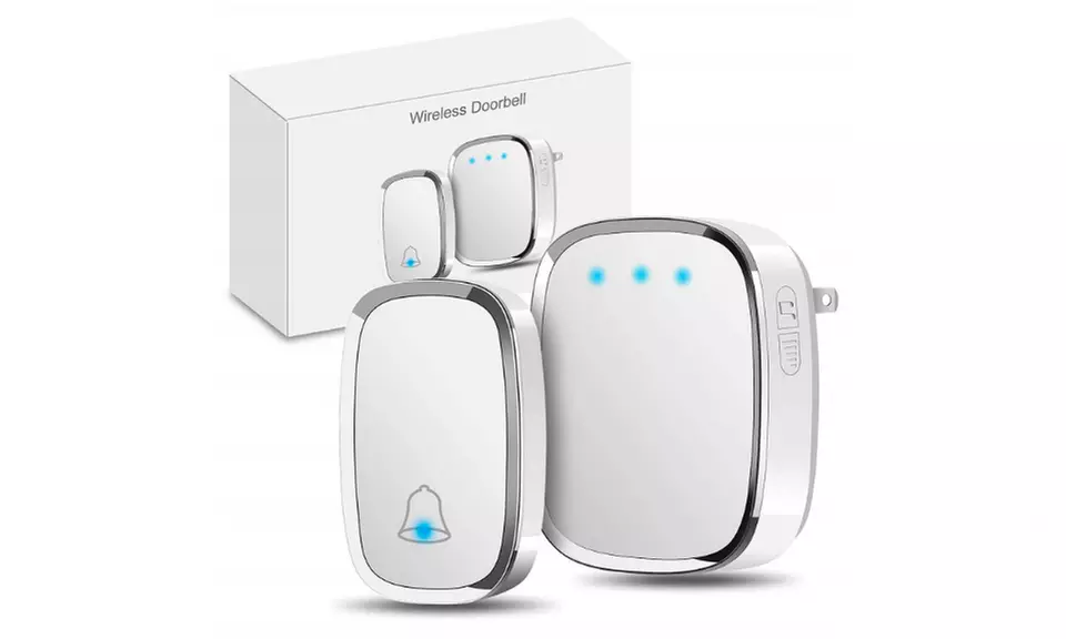 Wireless Doorbell, Govee Waterproof Door Bell Chime Kit with LED Flash by Minger - Primary Image