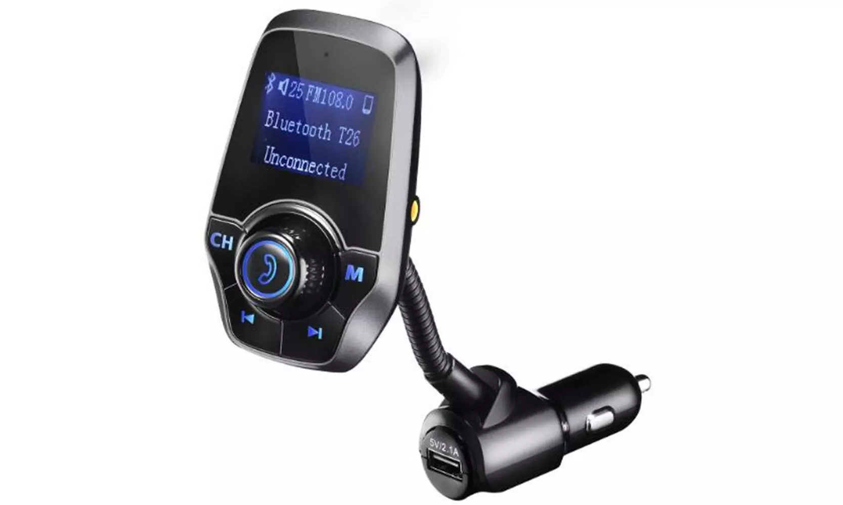 VicTsing T26 Bluetooth FM Transmitter Dual USB /Micro SD Card/AUX  - Primary Image