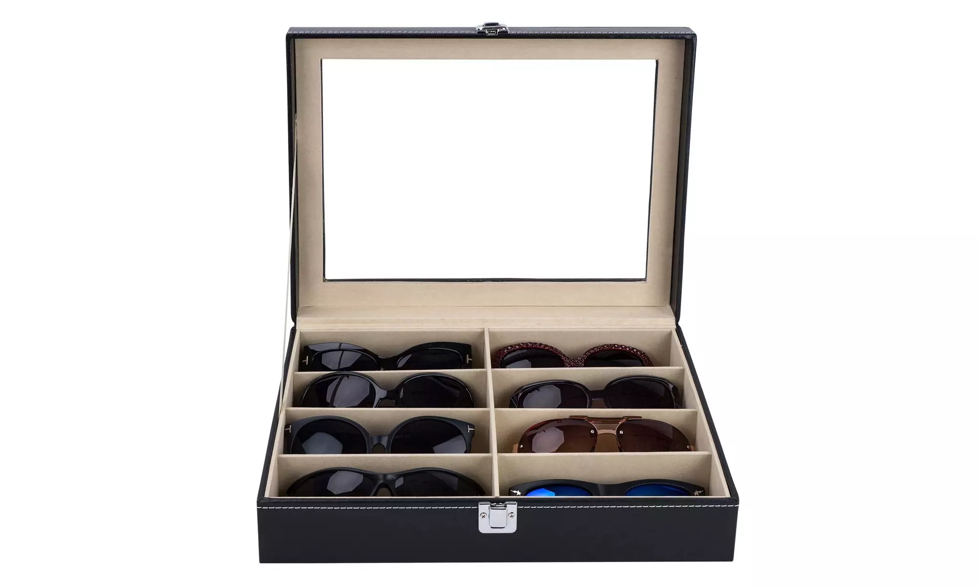 Leather Multi Sunglasses Organizer  - Primary Image