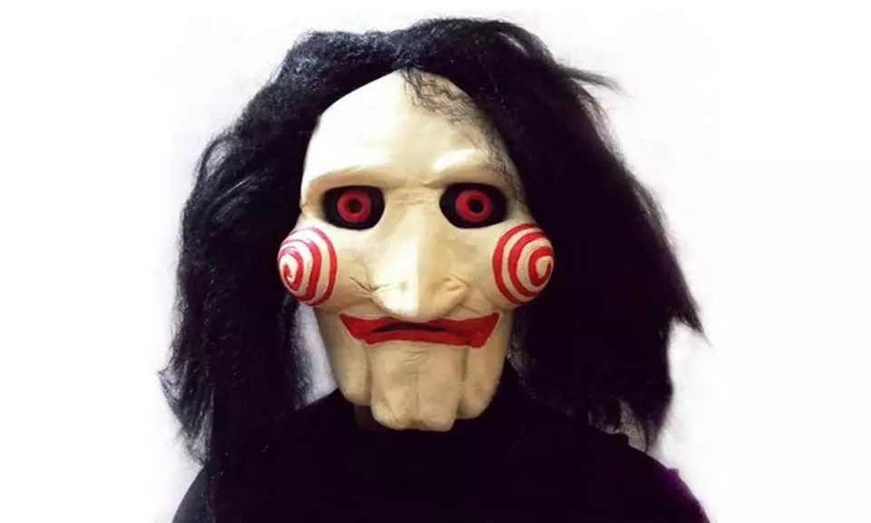 Billy The Puppet Halloween Latex Costume Mask - Primary Image