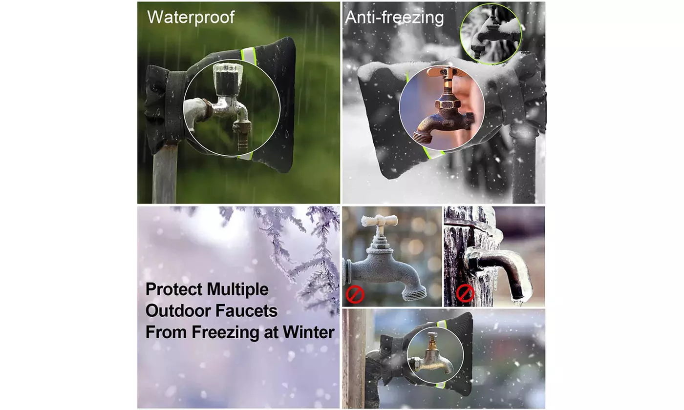 Outdoor Reusable Faucet Socks Faucet Cover for Winter Freeze Protection