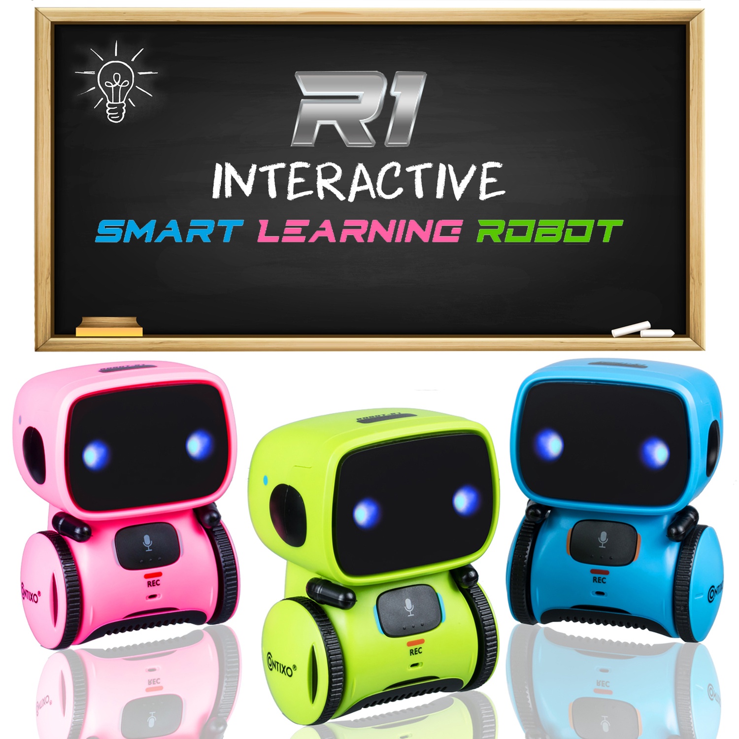Contixo R1 Robot Toys for Kids Voice Control Talking Learning Educational Toys