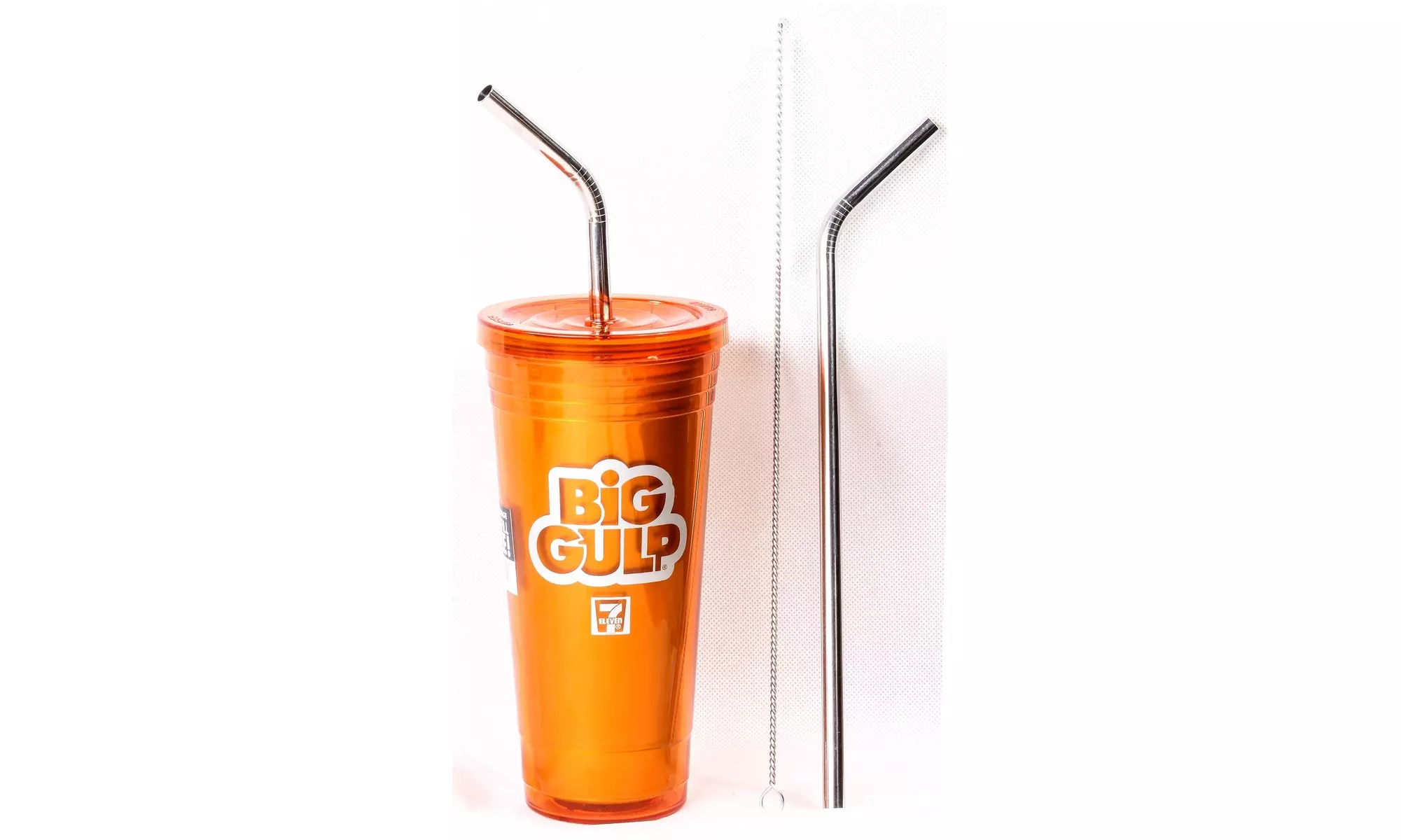 2 Big Gulp 11.5" JUMBO Stainless Steel Straw For 64 Oz Travel Mug - Second Medium