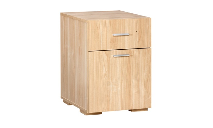 50 2401ok Modern 2 Drawer Lateral File Cabinet Oak Groupon