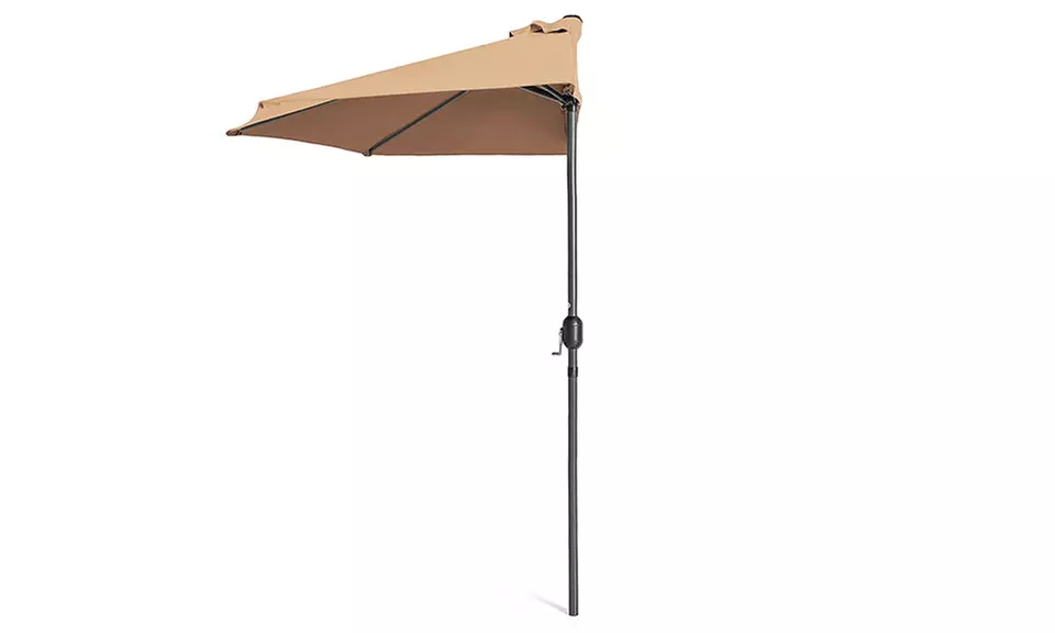 9ft Steel Half Patio Umbrella - Second Medium