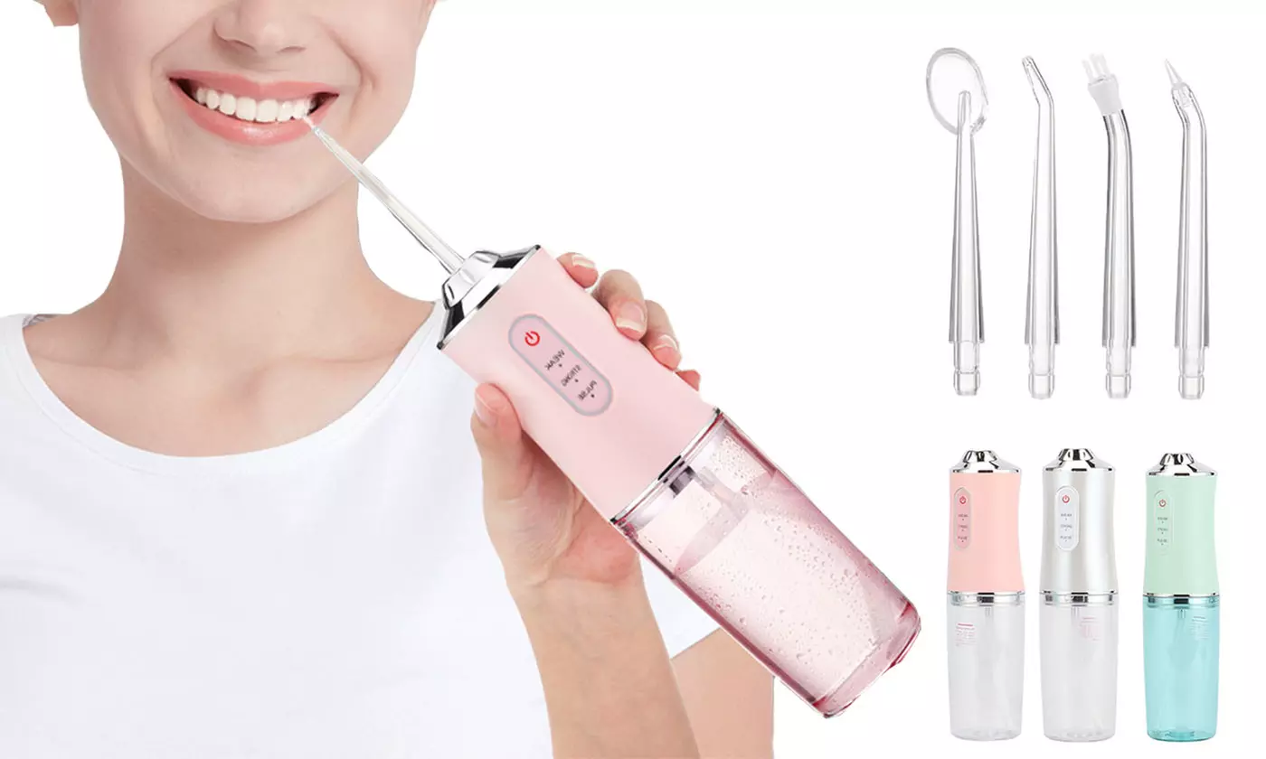 Water Flosser Portable Cordless Dental Oral Irrigator Teeth Cleaner Floss Pick - Primary Image