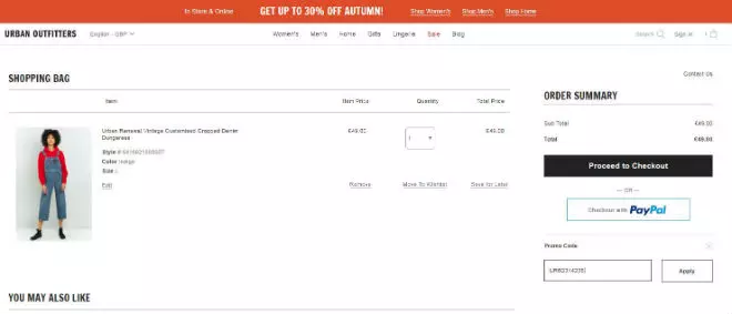 Urban Outfitters Discount Code