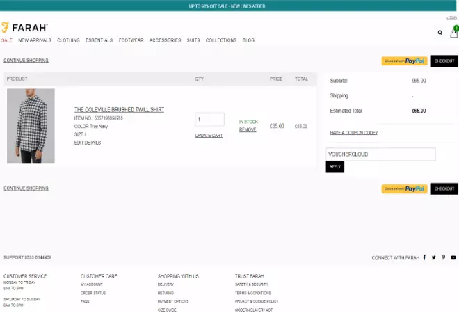 Farah discount code
