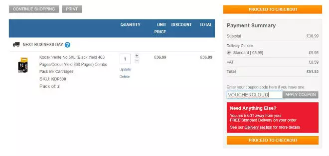 UK Office Direct voucher window