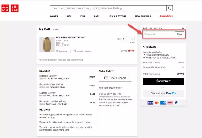 Uniqlo Discount Code