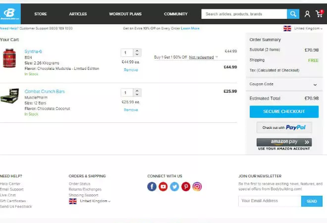 Bodybuilding VC UK Image Coupon