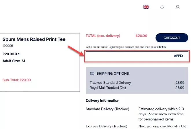 Tottenham Hotspur Discount Code