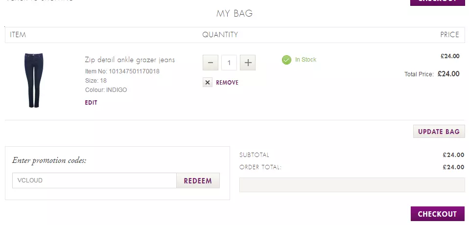 how to use m and co voucher