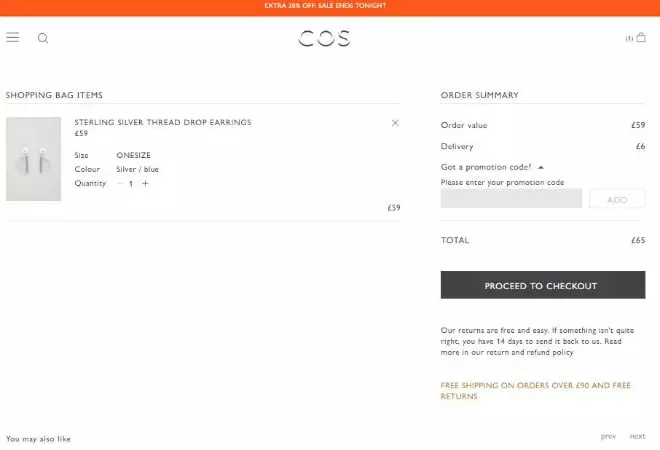 COS VC UK Promo Code Image
