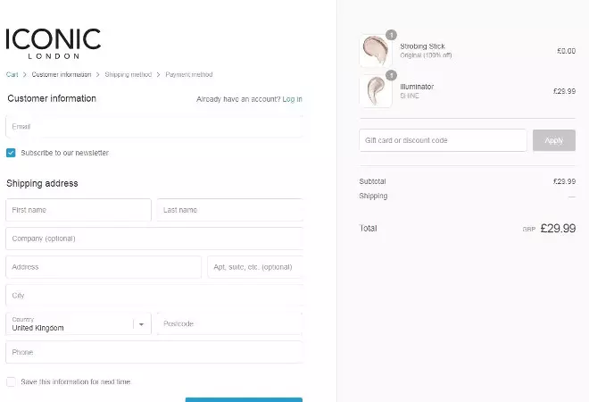 Iconic London discount code