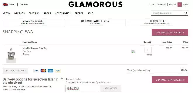 Glamorous UK Discount