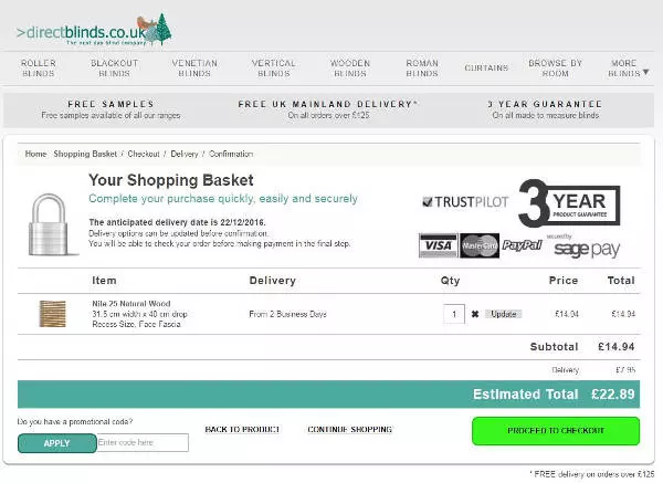 Direct Blinds promo code